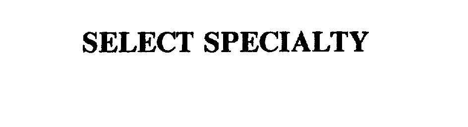  SELECT SPECIALTY