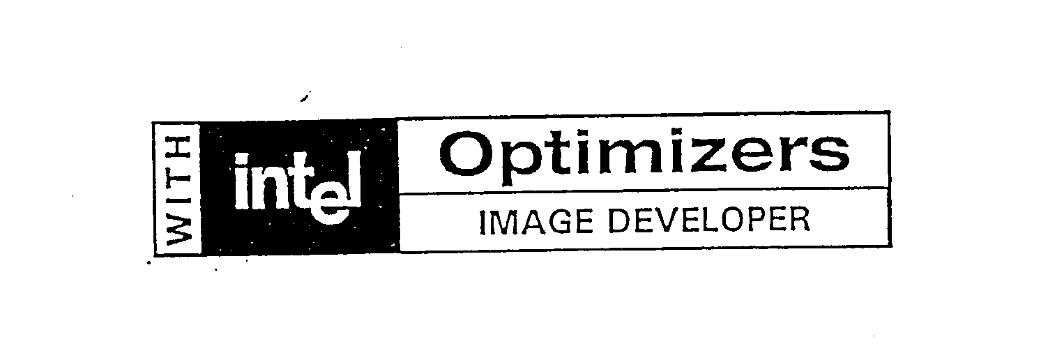  WITH INTEL OPTIMIZERS IMAGE DEVELOPER