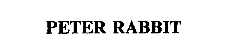 Trademark Logo PETER RABBIT