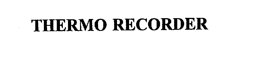 Trademark Logo THERMO RECORDER