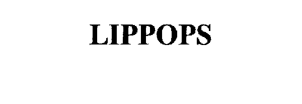Trademark Logo LIPPOPS