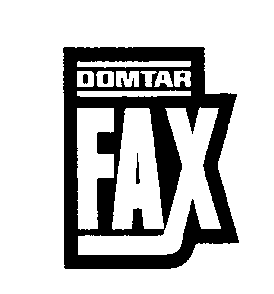 Trademark Logo DOMTAR FAX