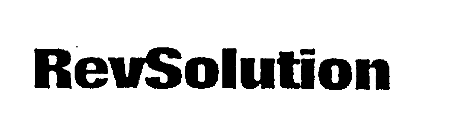 Trademark Logo REVSOLUTION