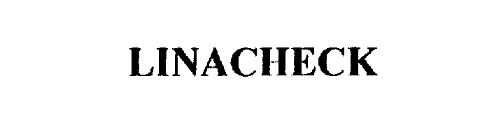 Trademark Logo LINACHECK