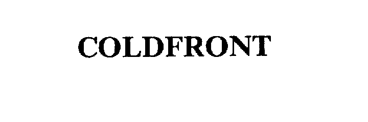 Trademark Logo COLDFRONT