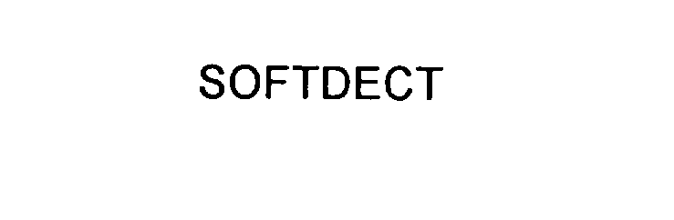 Trademark Logo SOFTDECT