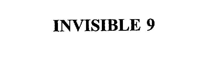 Trademark Logo INVISIBLE 9