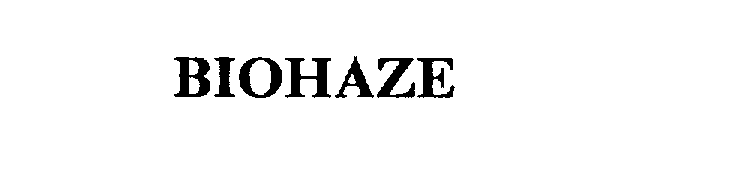 Trademark Logo BIOHAZE