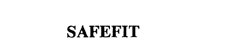 Trademark Logo SAFEFIT