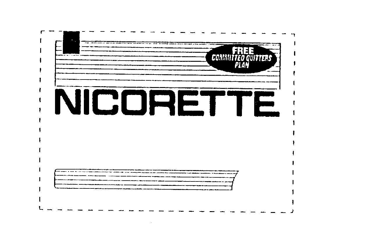 Trademark Logo NICORETTE FREE COMMITTED QUITTERS PLAN