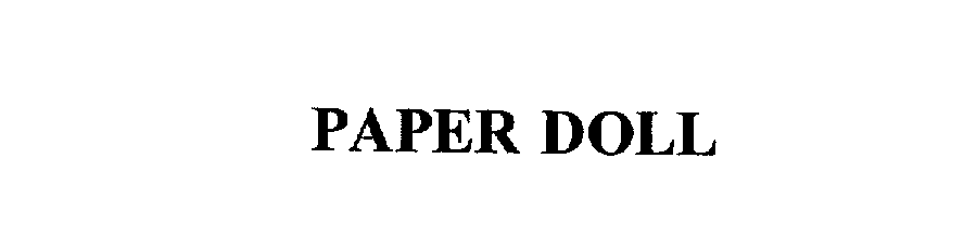 Trademark Logo PAPER DOLL