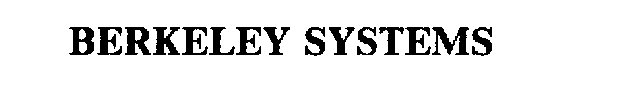  BERKELEY SYSTEMS