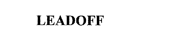 Trademark Logo LEADOFF