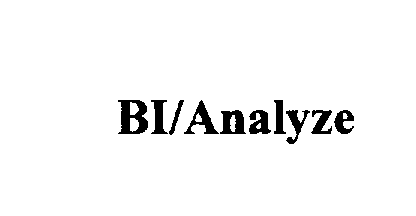  BI ANALYZE