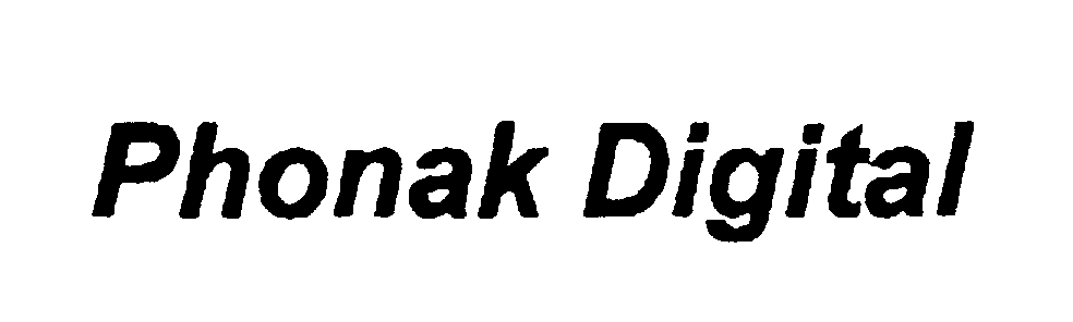 Trademark Logo PHONAK DIGITAL