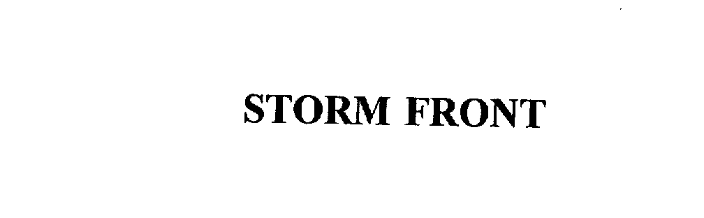 Trademark Logo STORM FRONT