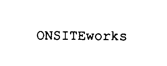 Trademark Logo ONSITEWORKS