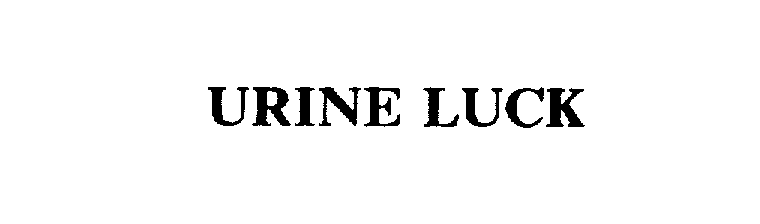 Trademark Logo URINE LUCK