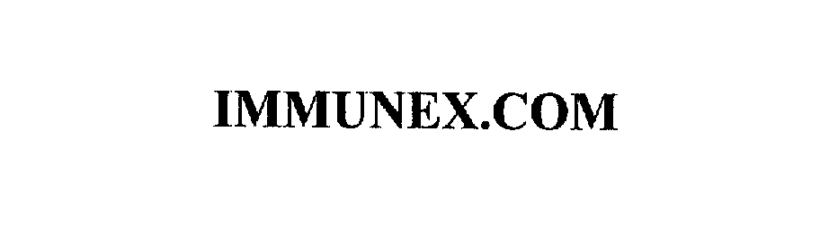 Trademark Logo IMMUNEX.COM