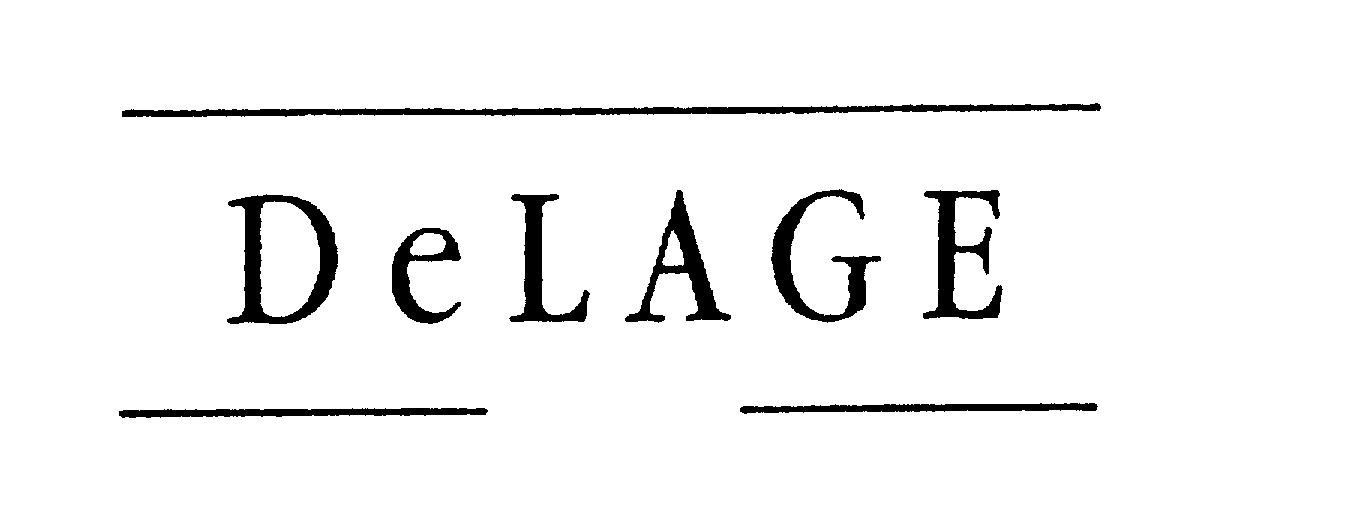 Trademark Logo DELAGE