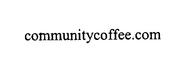 Trademark Logo COMMUNITYCOFFEE.COM