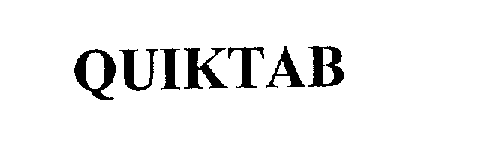 Trademark Logo QUIKTAB