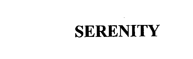 Trademark Logo SERENITY