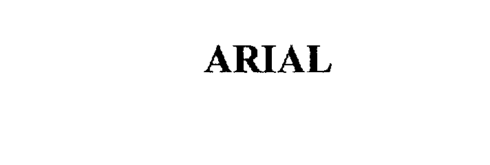 Trademark Logo ARIAL