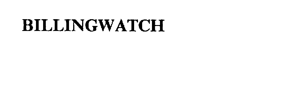 Trademark Logo BILLINGWATCH