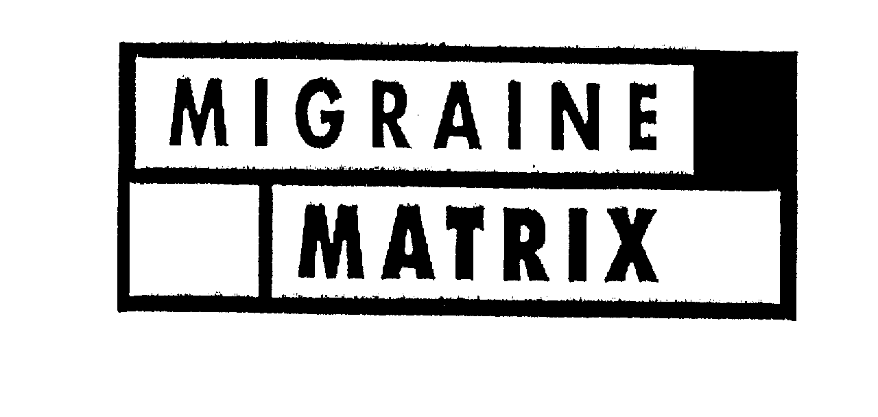 Trademark Logo MIGRAINE MATRIX