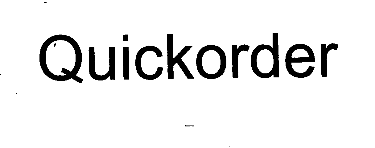 Trademark Logo QUICKORDER