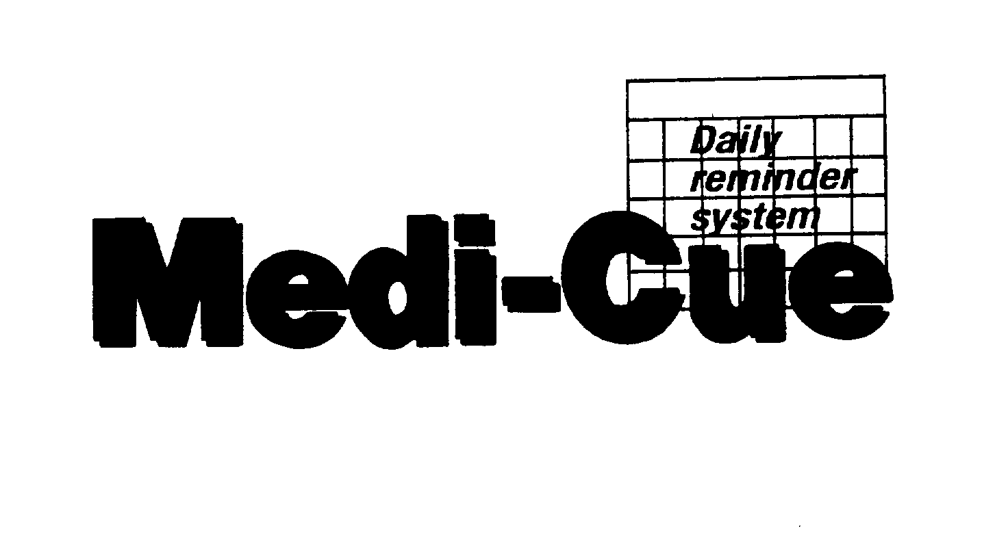  MEDI-CUE DAILY REMINDER SYSTEM