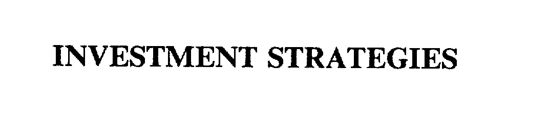  INVESTMENT STRATEGIES