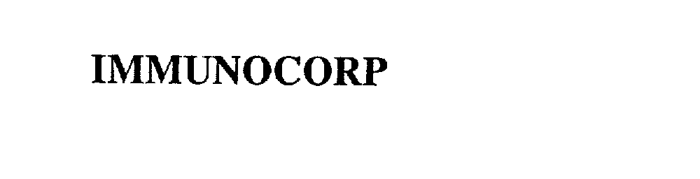 Trademark Logo IMMUNOCORP
