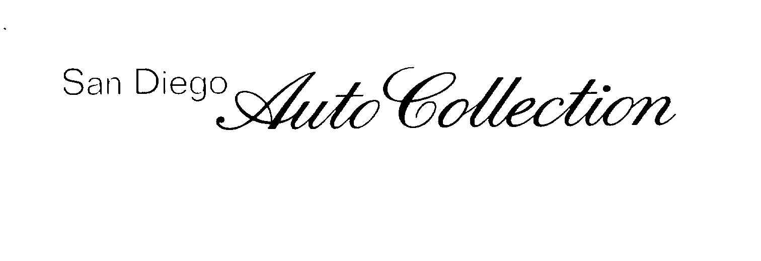 Trademark Logo SAN DIEGO AUTO COLLECTION
