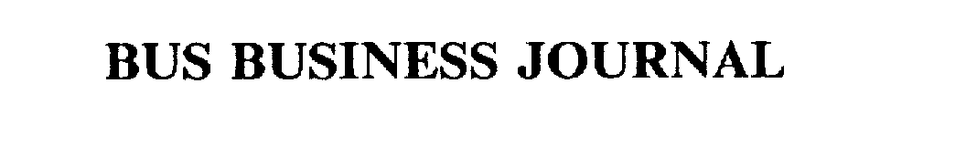 Trademark Logo BUS BUSINESS JOURNAL