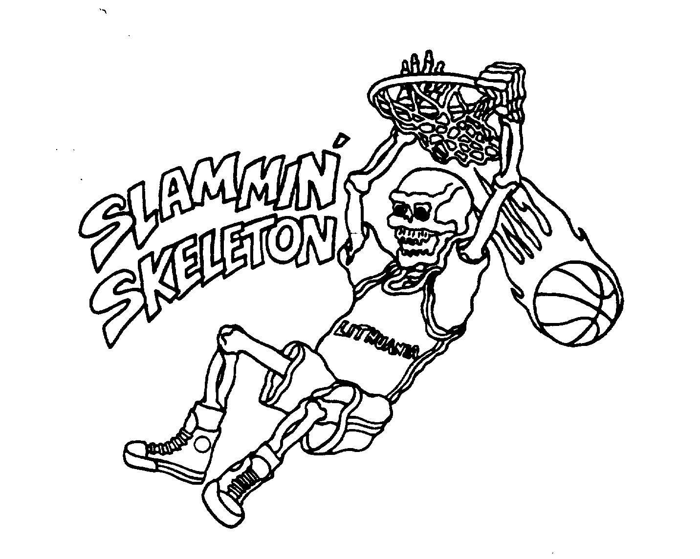 Trademark Logo SLAMMIN' SKELETON LITHUANIA