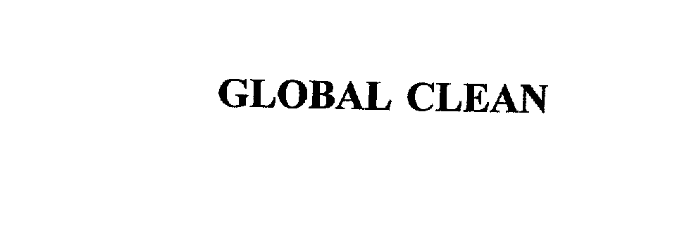 Trademark Logo GLOBAL CLEAN