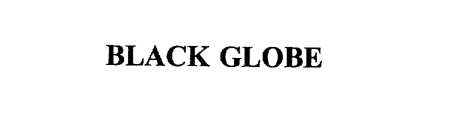 Trademark Logo BLACK GLOBE