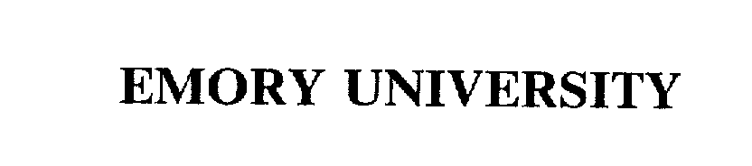 Trademark Logo EMORY UNIVERSITY