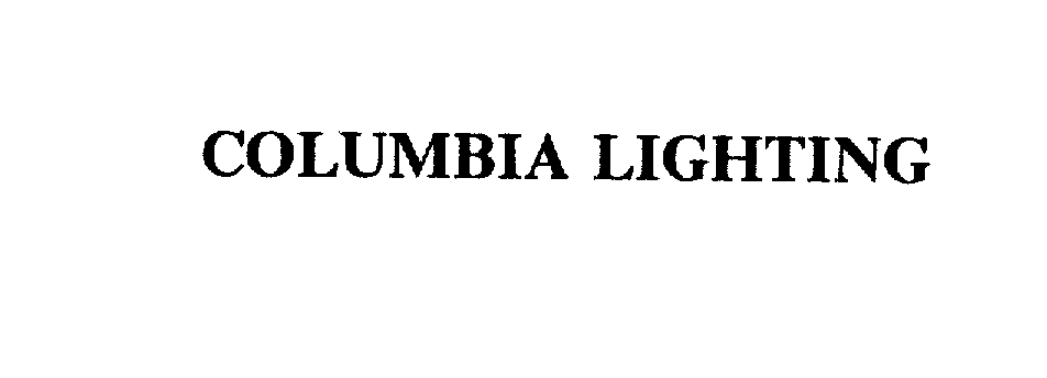 Trademark Logo COLUMBIA LIGHTING