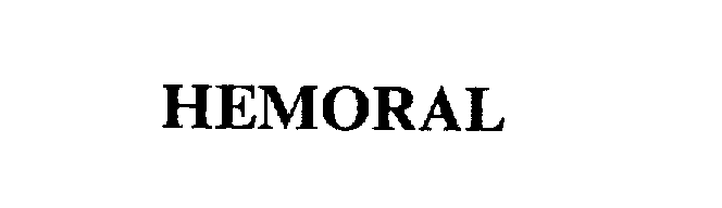Trademark Logo HEMORAL