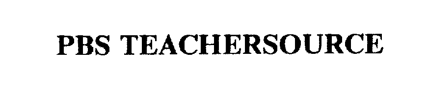 Trademark Logo PBS TEACHERSOURCE