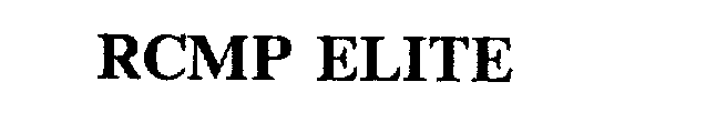 Trademark Logo RCMP ELITE