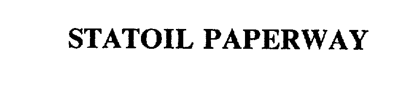 Trademark Logo STATOIL PAPERWAY