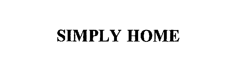 Trademark Logo SIMPLY HOME