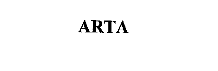 Trademark Logo ARTA