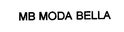 Trademark Logo MB MODA BELLA