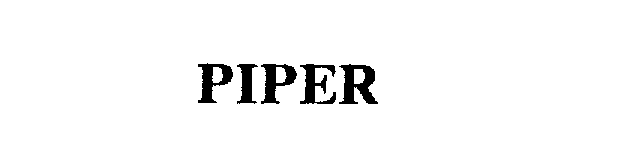 Trademark Logo PIPER