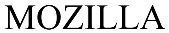 Trademark Logo MOZILLA